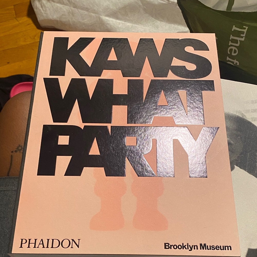 Phaidon KAWS What Party Book - pink and Black & SUPREME art book